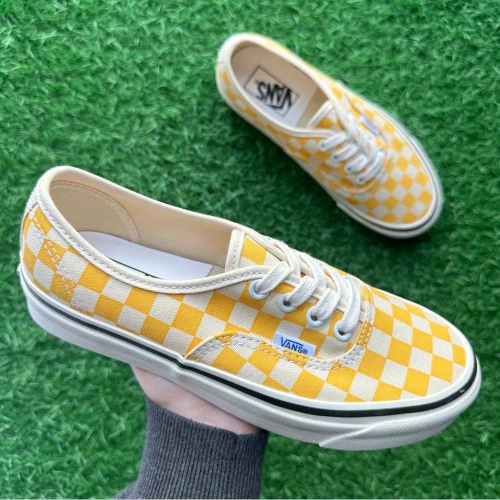 Vans Authentic 44 Dx Anaheim Factory Yellow Checkerboard - Picture 4 of 8